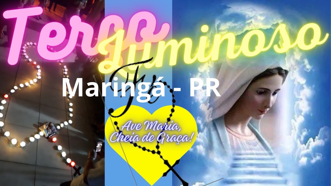TERÇO LUMINOSO - Maringá-PR - Vídeo gravado durante a reza do Terço em Maringá - Paraná