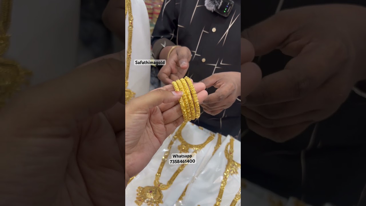 Gold plated premium finish Bangles whats app 7358461400 for orders worldwide shipping available.