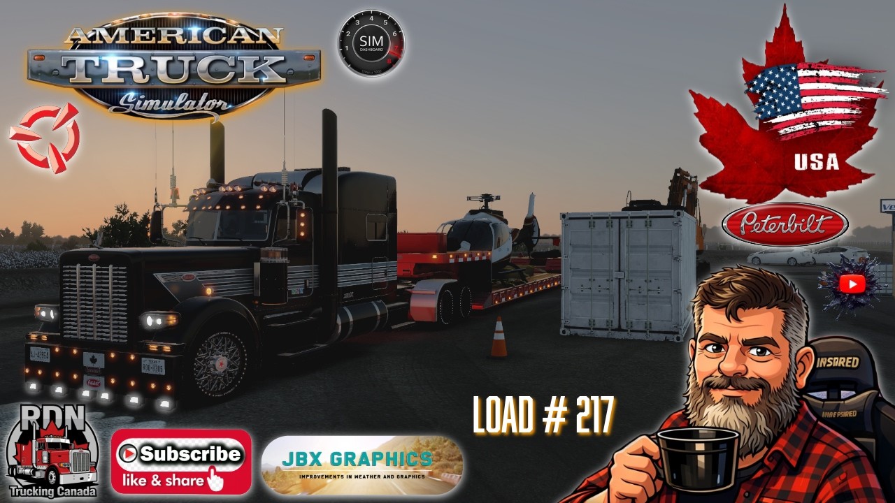 American Truck Simulator  RDN Trucking Canada. Corpus Christi TX to Corpus Christi TX X2 Load # 217