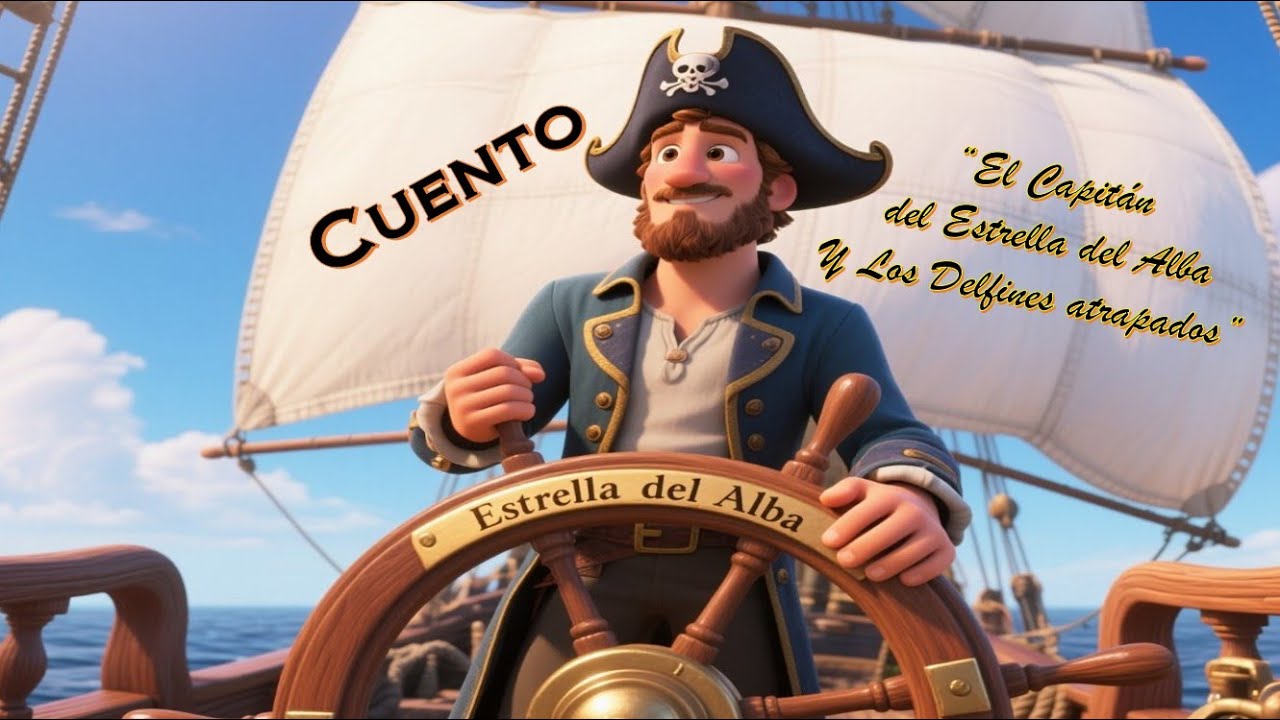 Cuento “El Capitán del Estrella del Alba y Los Delfines atrapados