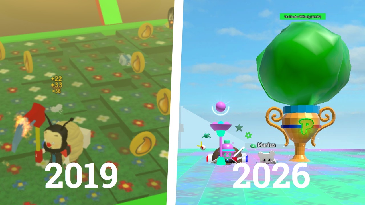 8 years of Bee Swarm Simulator progress in ONE video