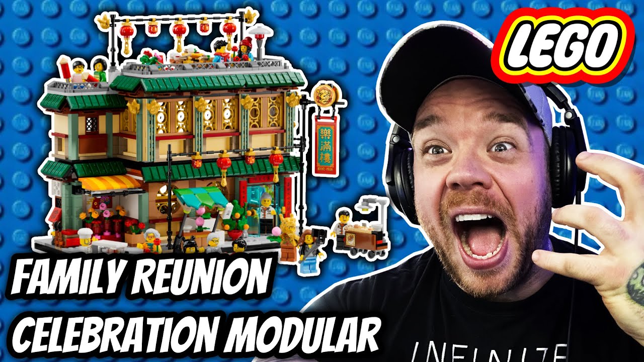 TURNING LEGO FAMILY REUNON CELEBRATION MODULAR