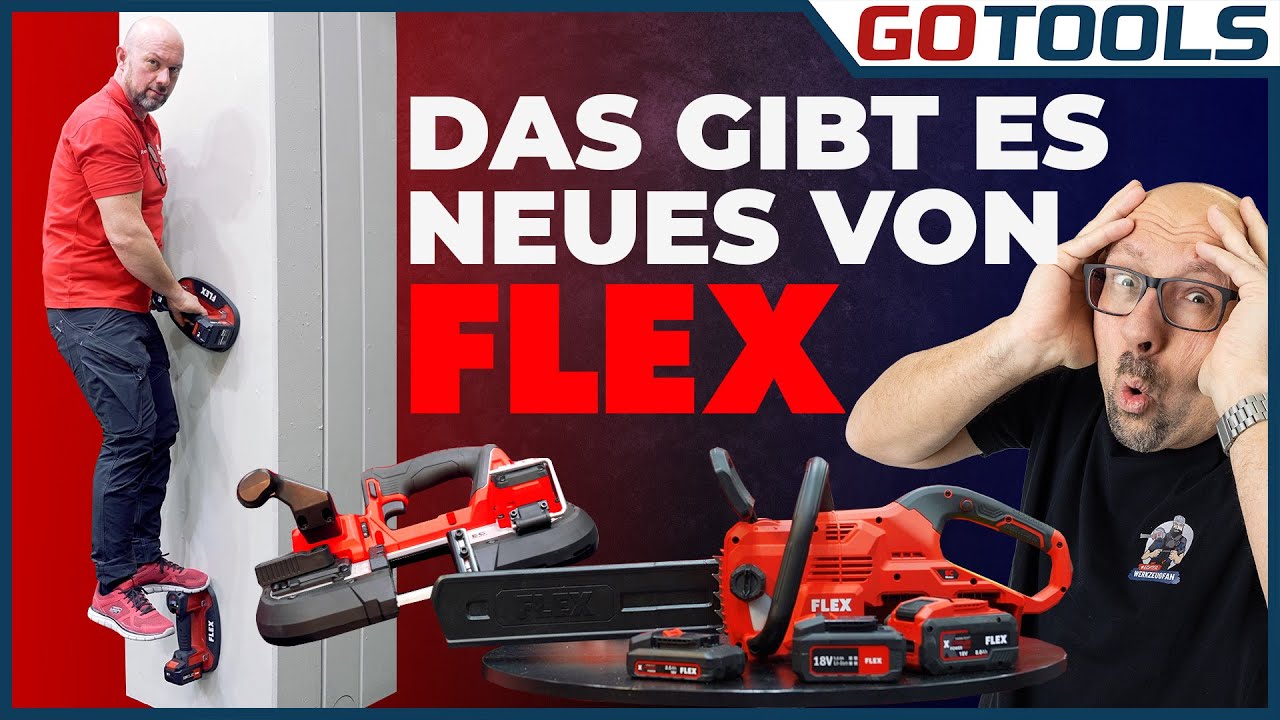 FLEX begeistert! Die Messeneuheiten wie Flex Grabo, Akku-Bandsägen und Gartengeräte !