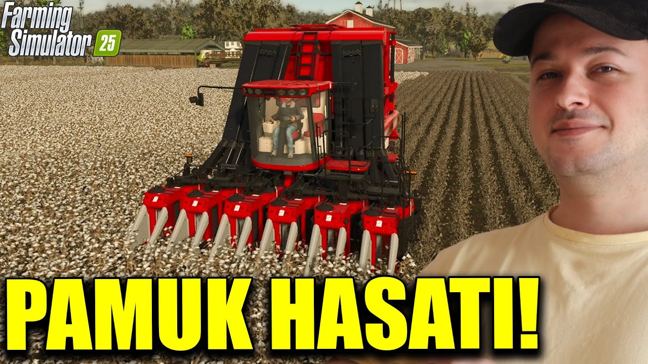 PAMUK İŞİNE GİRDİM! 10 TON PAMUK HASAT ETTİM! Farming Simulator 2025 #8