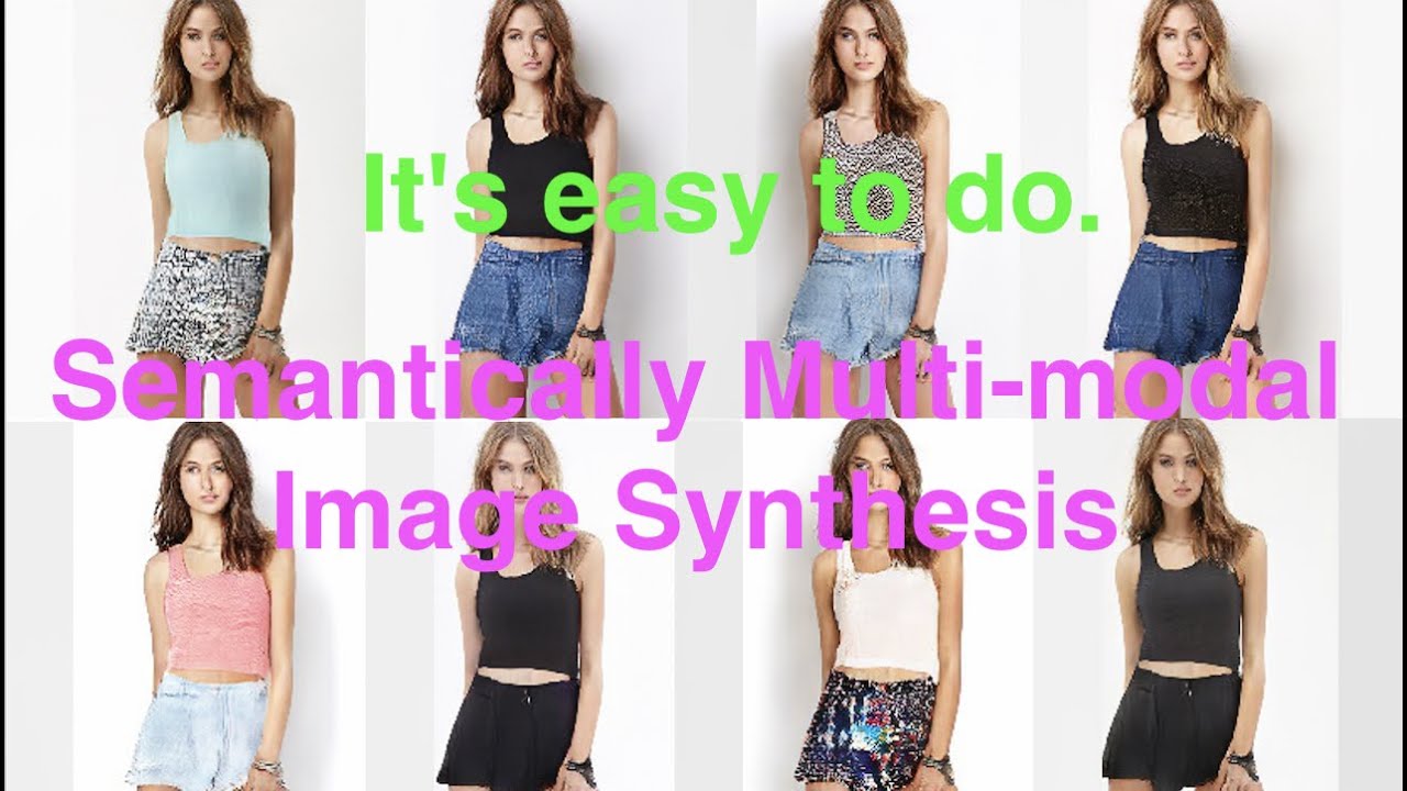【SMIS】Virtual fitting of clothes/Semantically Multi modal Image Synthesis Tutorial/python tutorial