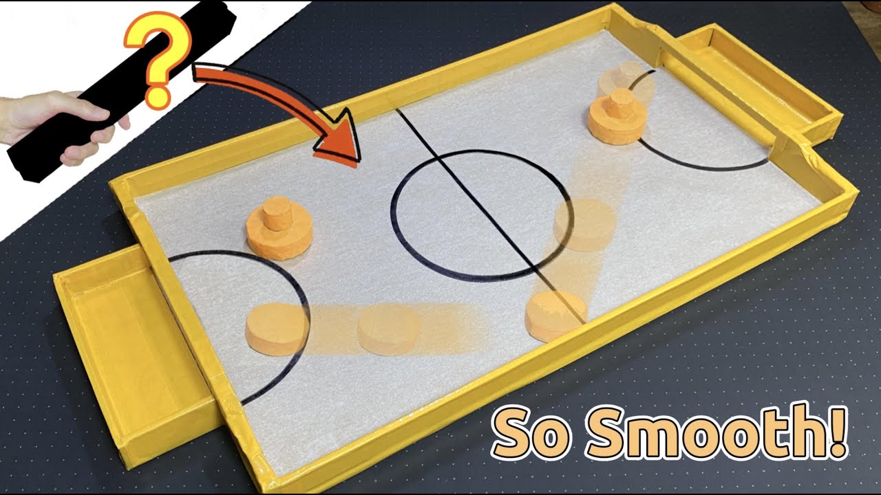 How to make Air Hockey at home smooth Slick Puck DIY