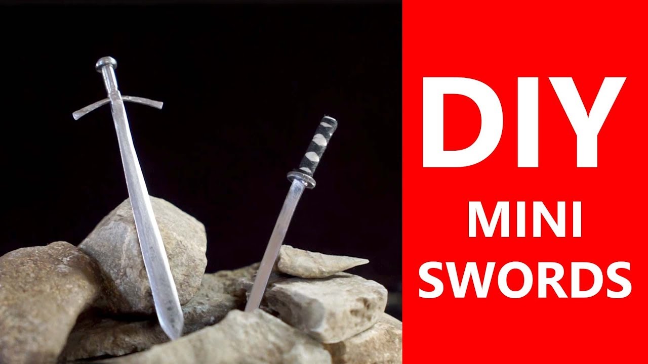 DIY Mini Swords Tutorial - Made at home