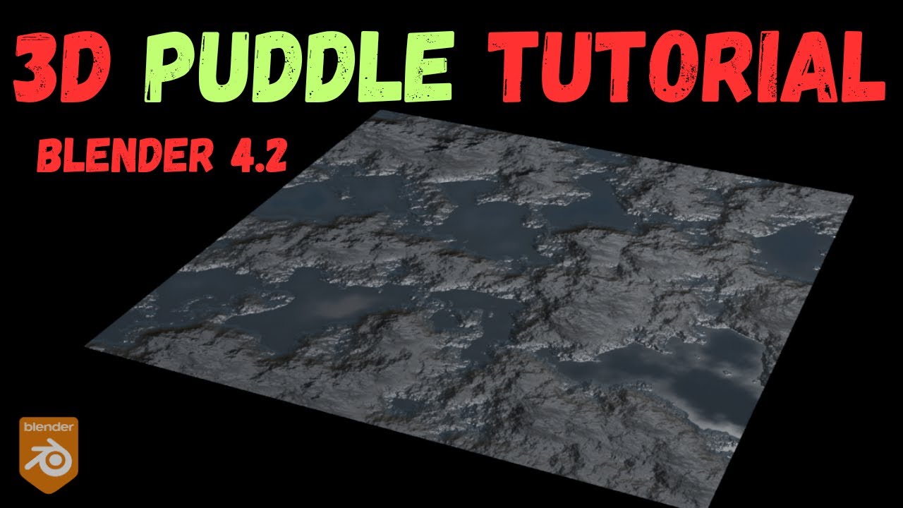 Create a Realistic 3D Puddle in Blender 4.2 - Beginners Tutorial
