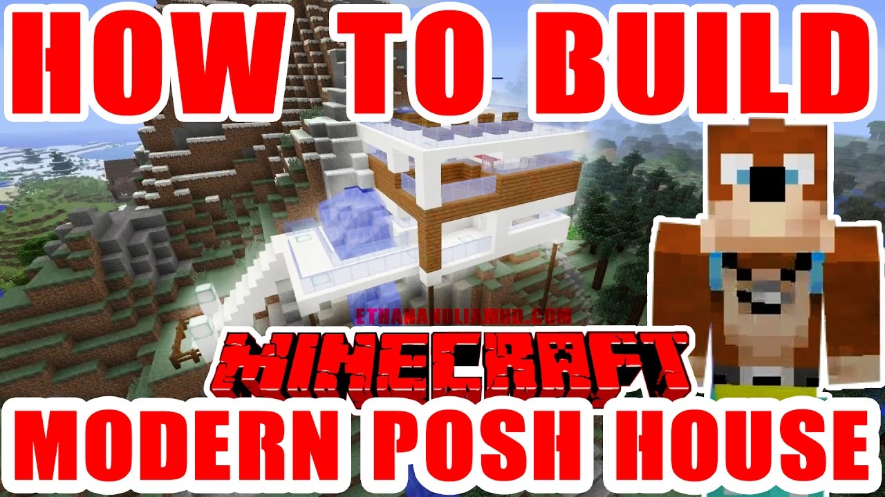 How to Build a Modern Hillside House in Minecraft