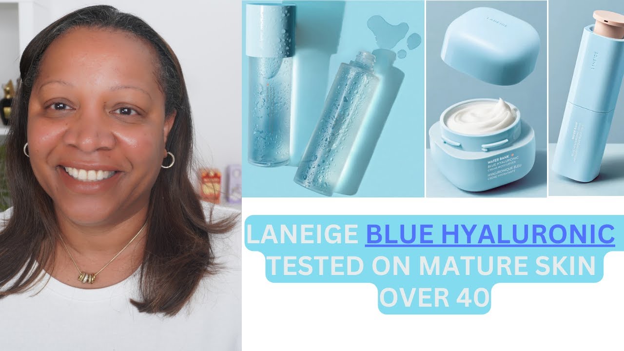 Увлажняющий крем-сыворотка и крем LANEIGE WATER BANK Blue Hyaluronic / Корейский уход за кожей. П...