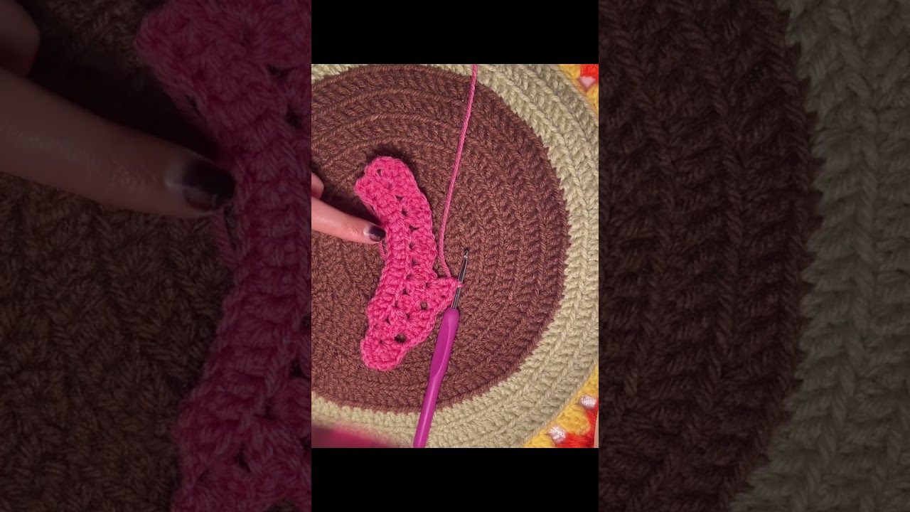 نموزج تدريبي#كروشيه_من_الصفر #crochet #howto #تعليم 
