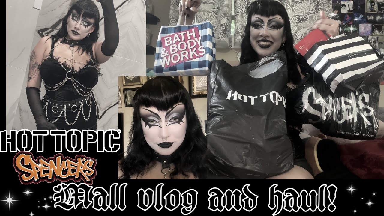 GOTH GIRL MALL VLOG AND HAUL! (Hot topic, Spencer’s and more!!)
