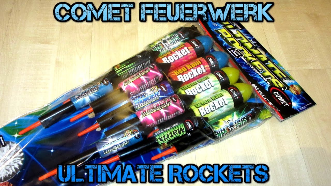 Comet Feuerwerk - Ultimate Rockets | Was taugen Comet Raketen? | Silvester 2016/2017 [1080P FullHD]