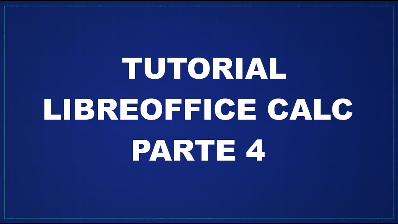 Tutorial LibreOffice Calc - Parte 4 - I Grafici
