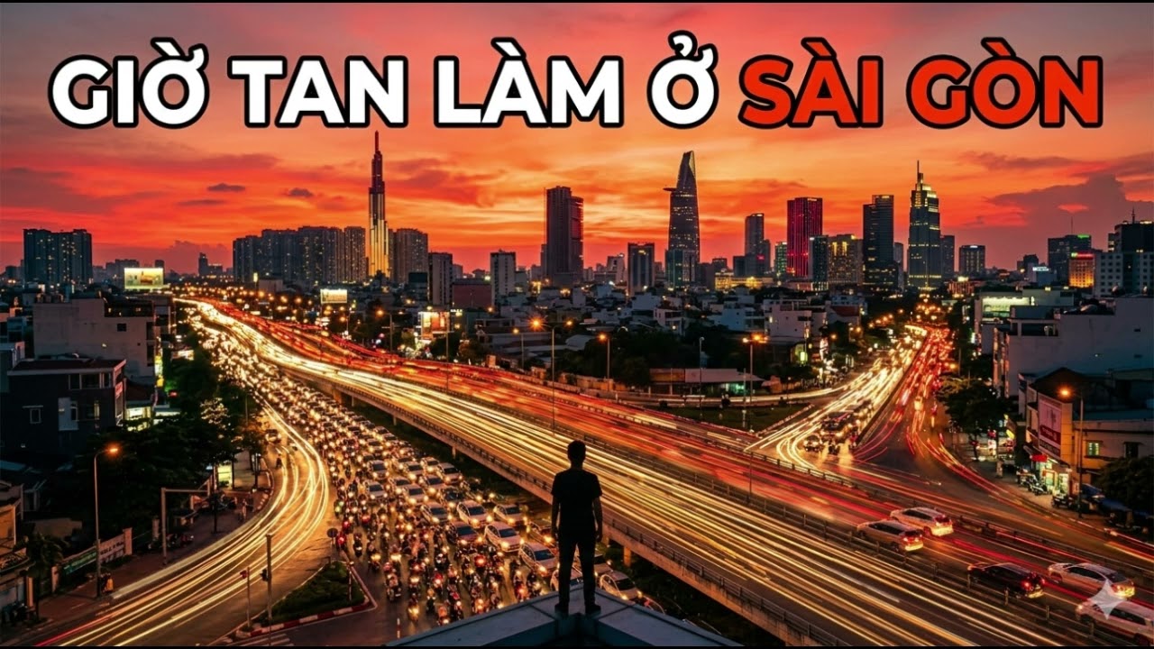 GIỜ TAN LÀM Ở SÀI GÒN LÚC HOÀNG HÔN | Thành Phố Nhộn Nhịp, Ánh Đèn Lên Và Những Giấc Mơ Trở Về