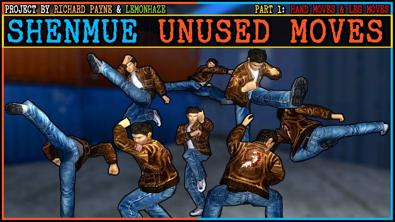 Shenmue - Exploring Unused Combat Move Animations (feat. Virtua Fighter)