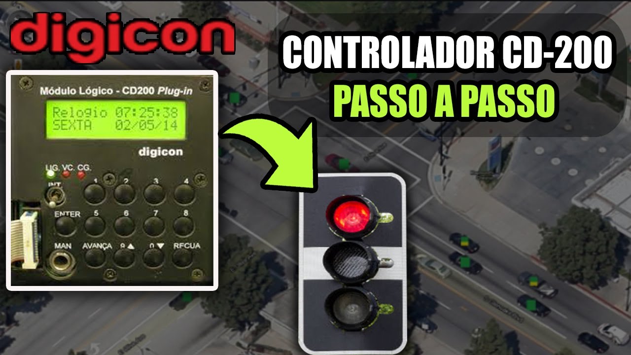 PROGRAMAÇÃO SEMAFÓRICA - CONTROLADOR DIGICON CD-200 ✔️