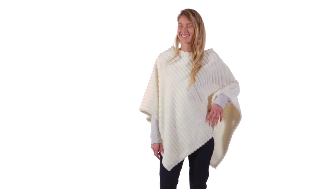 Fur Poncho 7CWC428 from b. Boutique