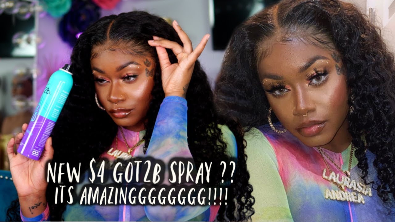 THE TEA ON THIS $4 GOT2B SPRAY👀 | lace wig spray better than bed head?? MUST WATCH | Laurasia Andrea