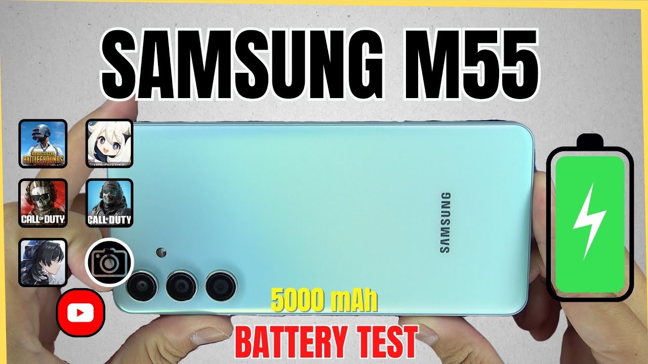 Samsung Galaxy M55 Battery Drain Test