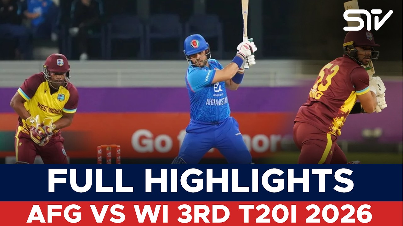 Full Match Highlights | Afghanistan vs West Indies | 3rd T20I 2026 | 321T