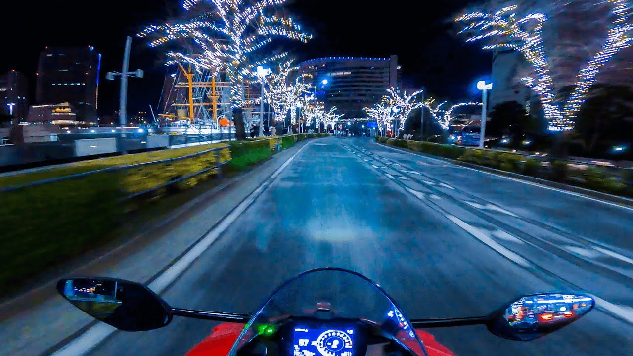Ducati Panigale V4 S - MINATO MIRAI - Yokohama Kanagawa Japan | Motorcycle POV
