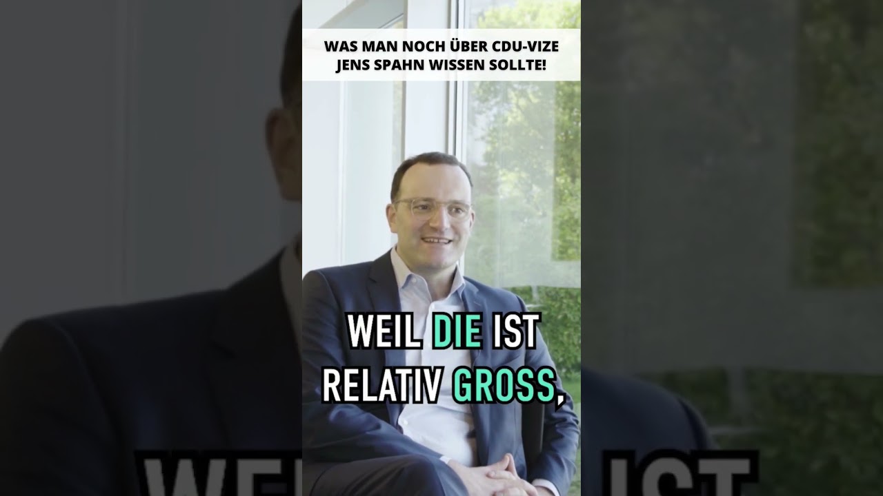 💡Was man &uuml;ber Jens Spahn wissen sollte! #politiktalk #zukunftsfragen #spahn