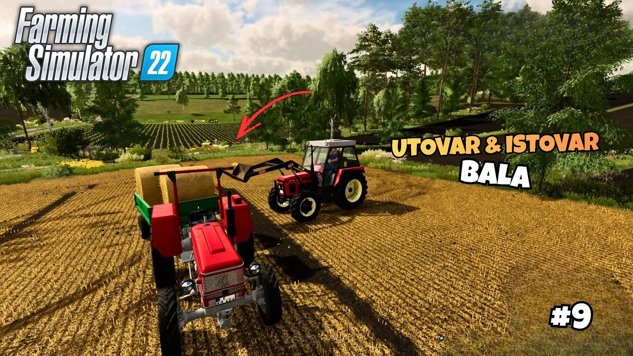 Utovar & istovar bala 🚜💪 | Malo gazdinstvo EP.9