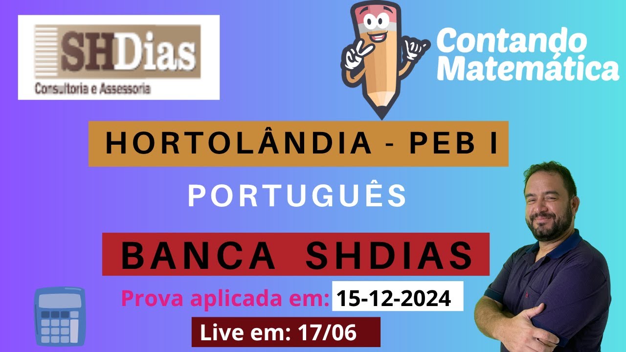 Prova HORTOLÂNDIA | Português - Banca SHDIAS – Gabarito e Resolução