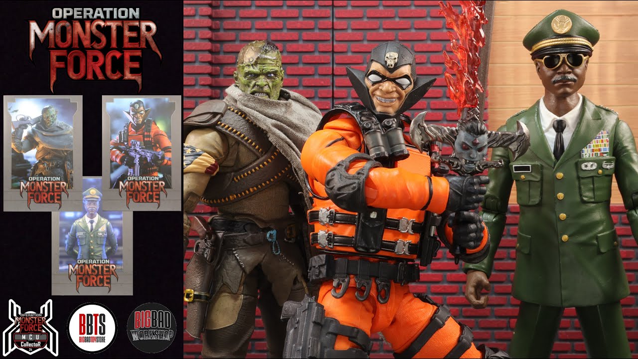 Operation Monster Force Season 2 Zero Halloween Boy, Donner Party & General Brown BBTS Figure Review