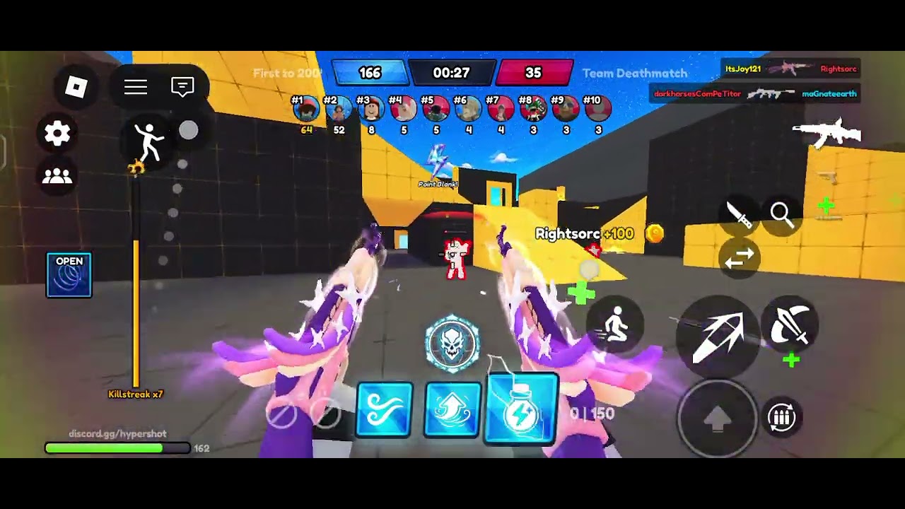 Me playing hypershot don't steal my leader board