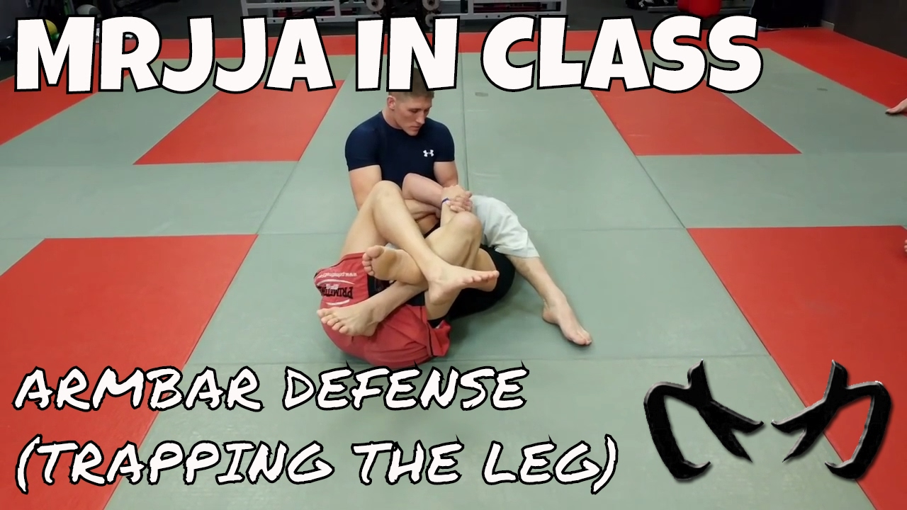 Armbar Defense (Trapping the Leg) - Brazilian Jiu-Jitsu [MRJJA IN CLASS 085]