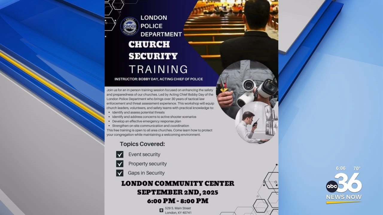London Police Department offering a free Church security training event