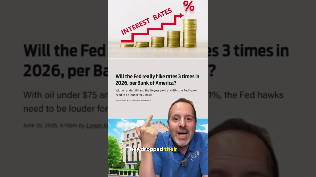 🏦 Bank of America just called for 3 Fed rate hikes in 2026.