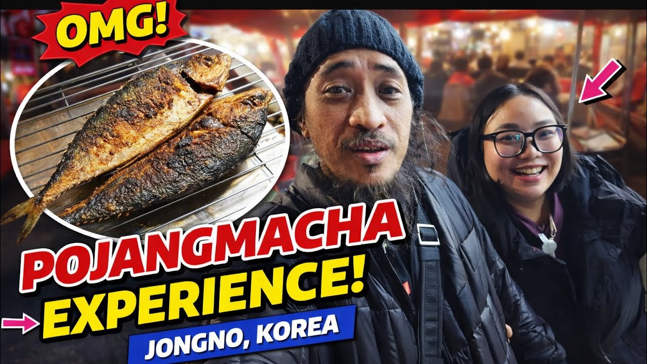 Inside a Korean Pojangmacha 🇰🇷 Jongno Night Steet food experience!