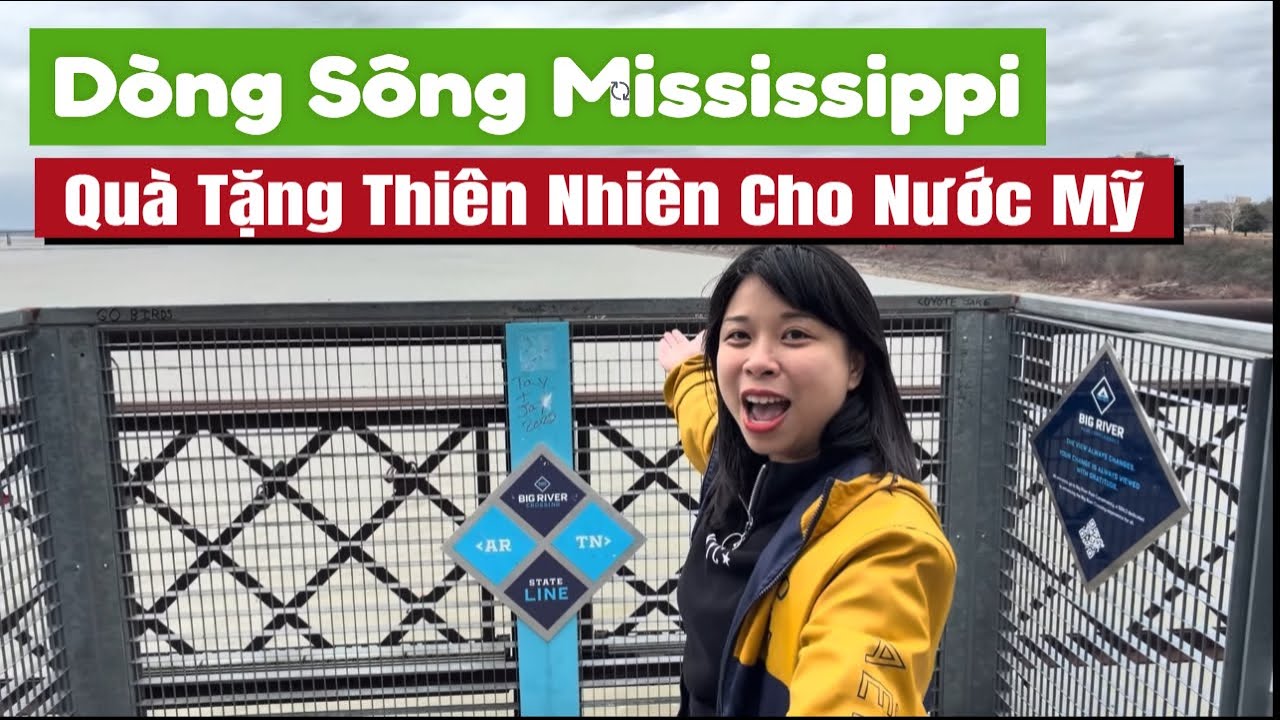 Lần Đầu Đứng Trước Sông Mississippi | Trải Nghiệm Cầu Đi Bộ Băng Sông Dài Nhất Nước Mỹ