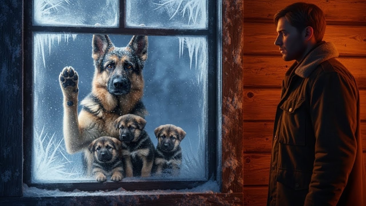 In -45°C, German Shepherd Mom Comes to a Marine’s Cabin — What Happened Next Melted Hearts