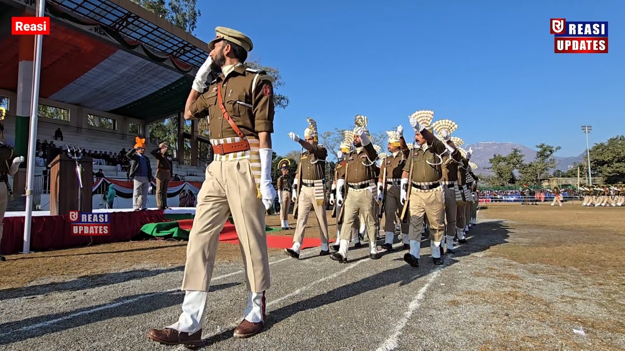 Full Dress Rehearsal at Sports Stadium, Reasi ahead of Republic Day