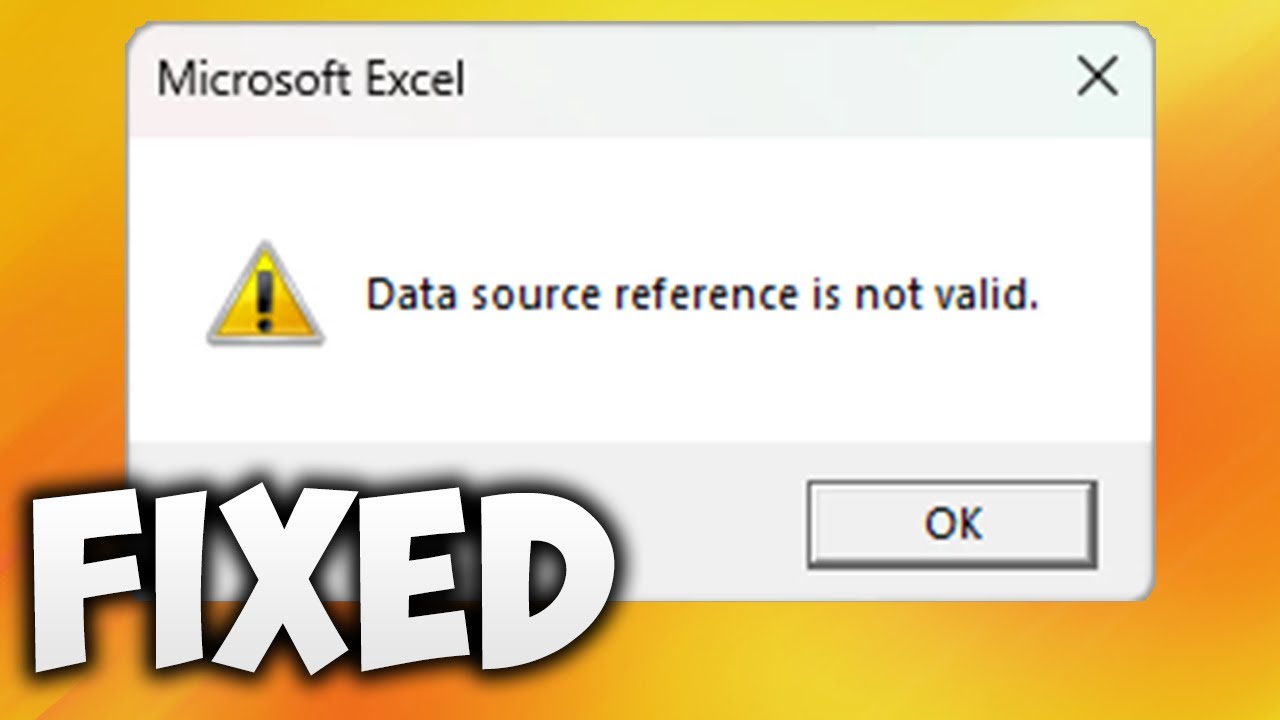 How to Fix Data Source Reference is Not Valid in Pivot Table in Microsoft Excel | PivotTable Error