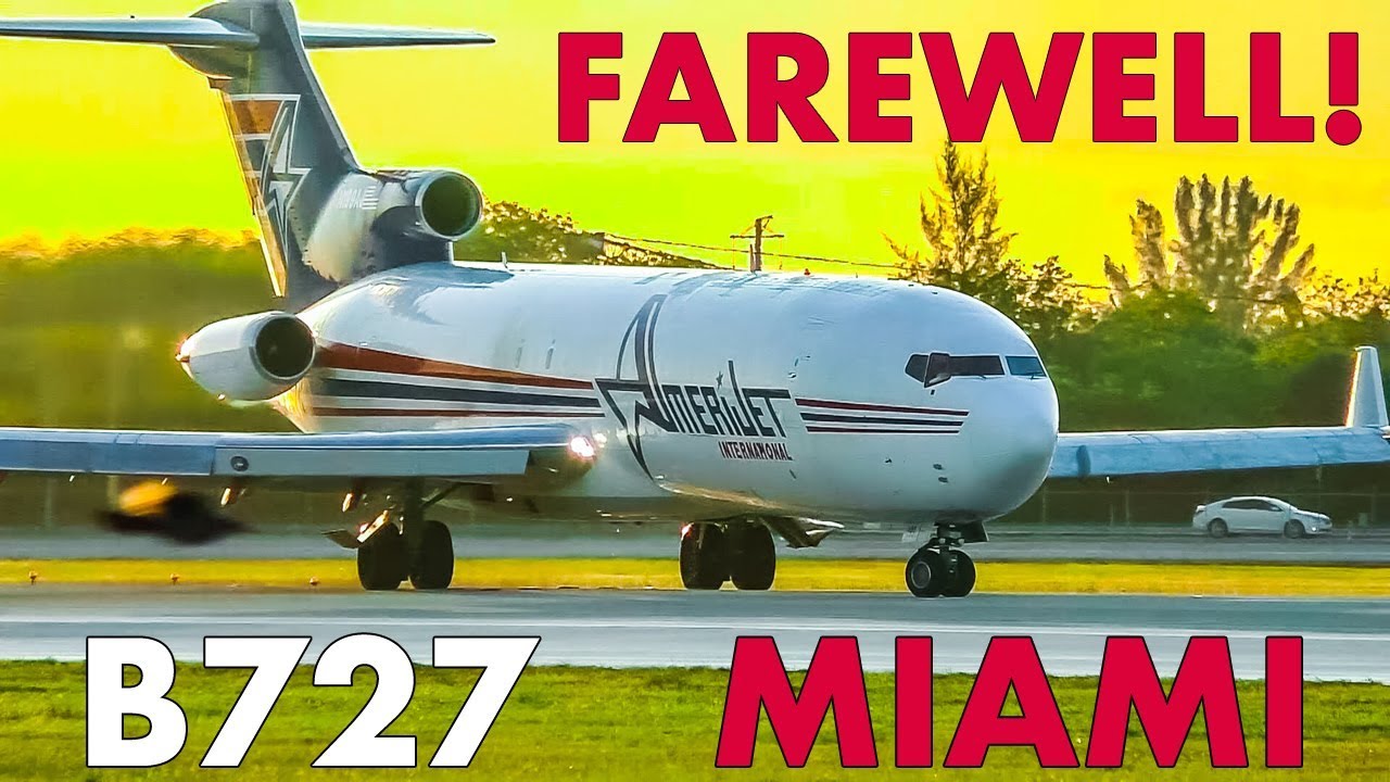 Farewell BOEING 727 at Miami Airport