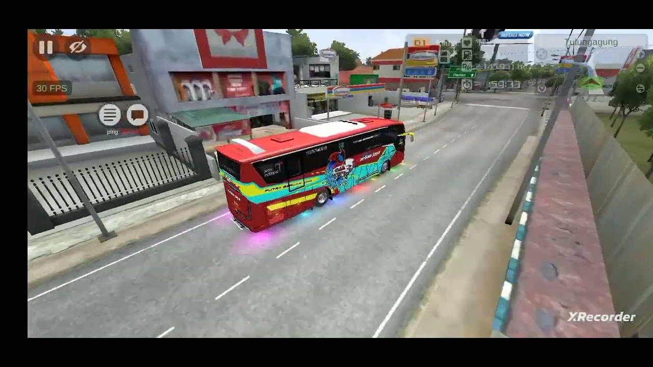 TERPAKU KU DI SINI#bussid#musik#lagu#viral