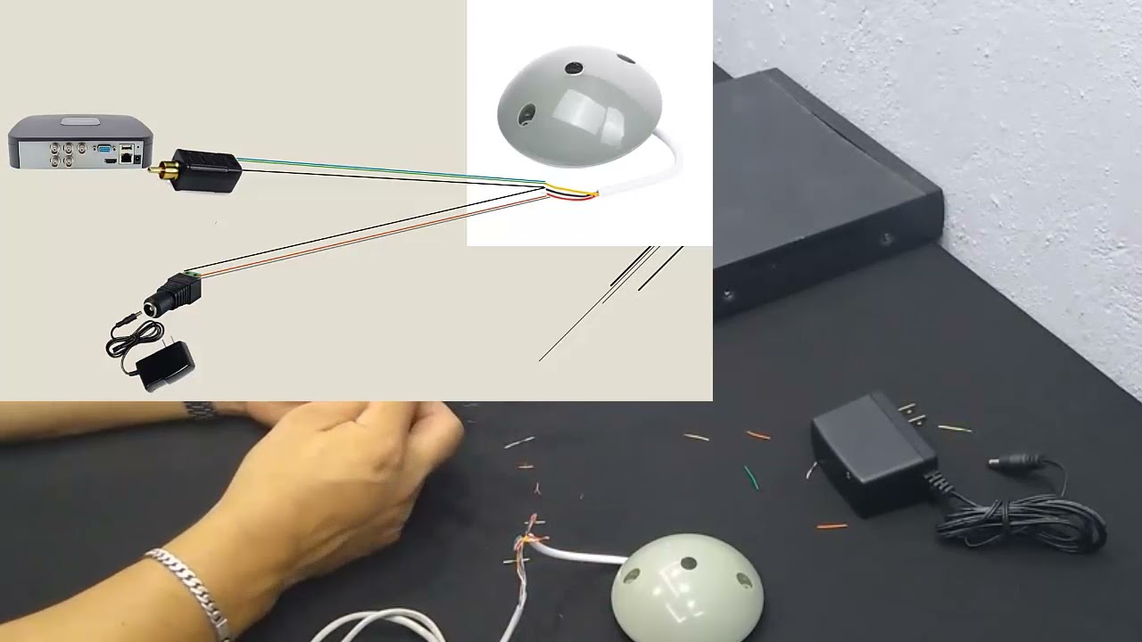 CONECTANDO MICROFONO TTMIC-100 A UN DVR HIKVISION