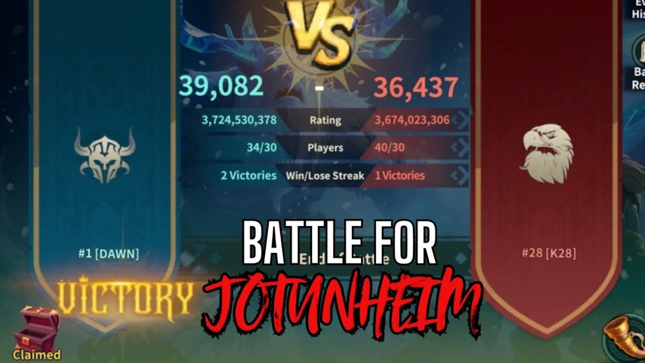 FATE WAR: Battle for Jotunheim - DAWN VS K28