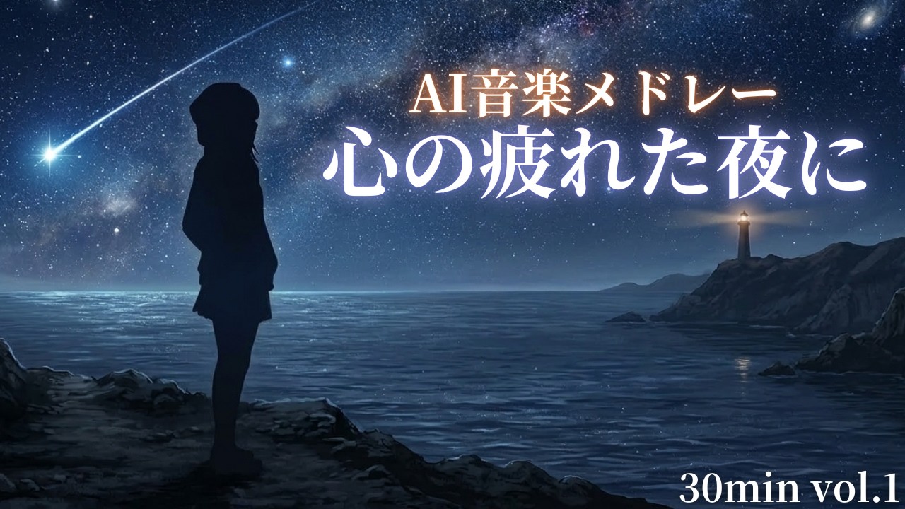 心が疲れた人のための作業用BGM｜ネガティブを昇華する30分【AI音楽】