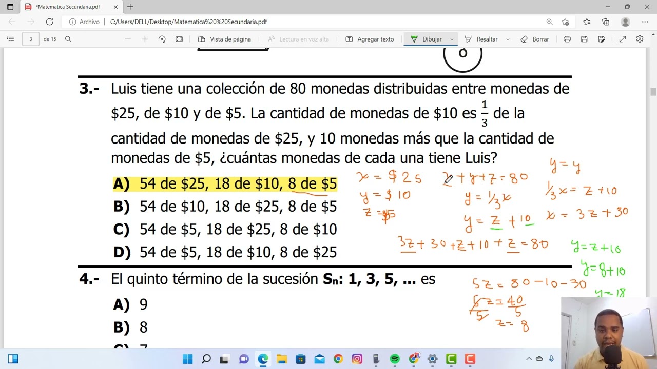 CLINICA PRUEBAS NACIONALES DE MATEMATICA / EJERCICIOS QUE SI SALDRAN EN LA PRUEBAS NACIONALES 2022