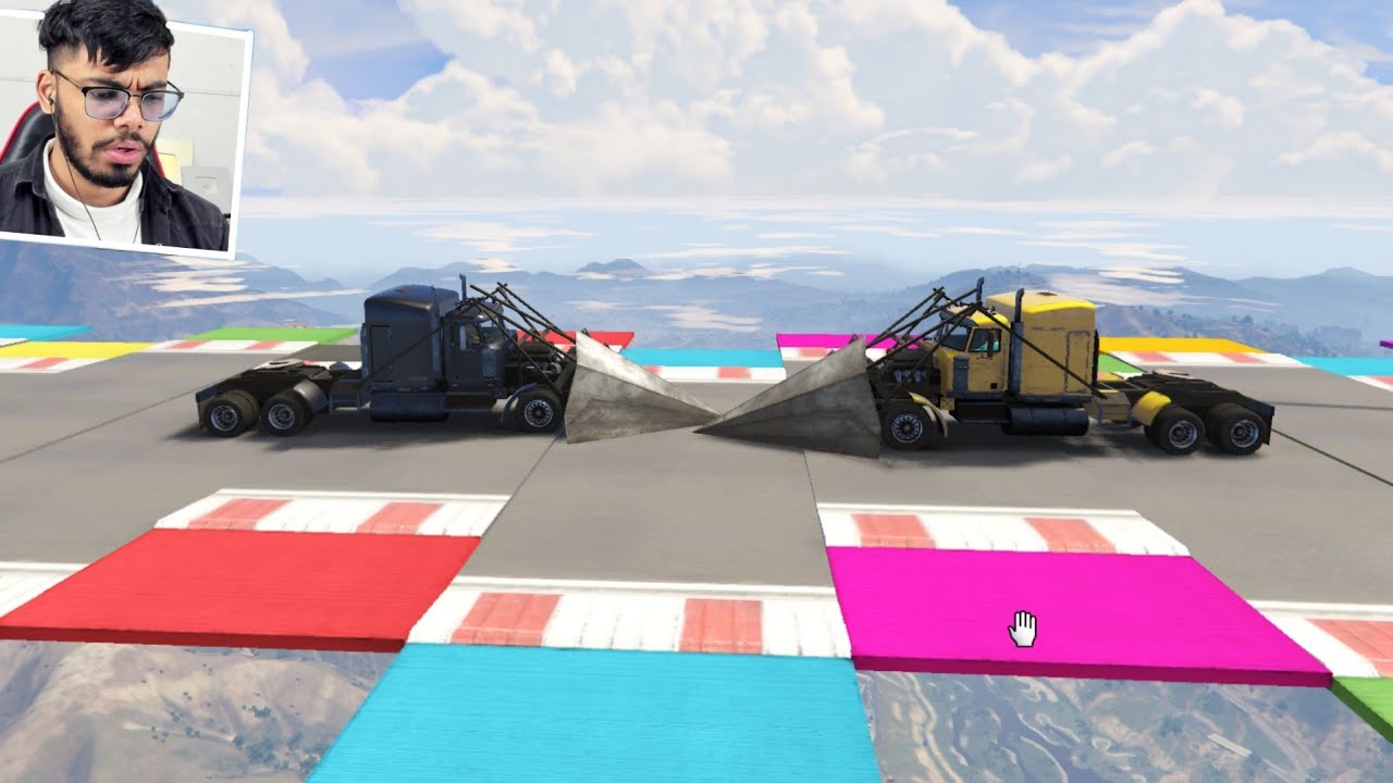 2 in 1 Cars vs Cars Challenge 888.888% People Rage Quit This Race in GTA 5!
