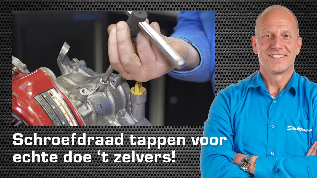Hoe tap je schroefdraad? Helicoilset M5 - M12 - Rintje Ritsma laat 't zien | Datona.nl