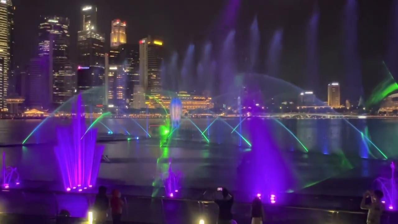 Wassershow Singapur Marina Bay