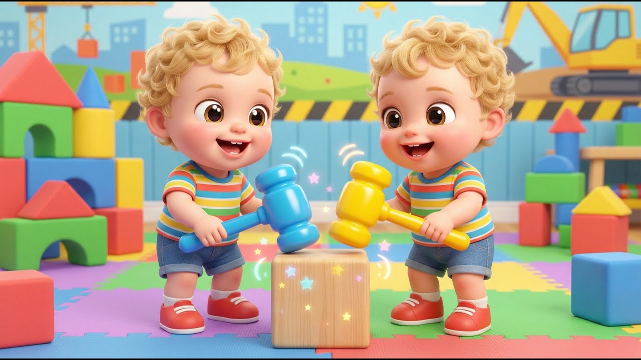Milo and Lalu Hammer Hammer Play | Fun Kids Song & Nursery Rhyme