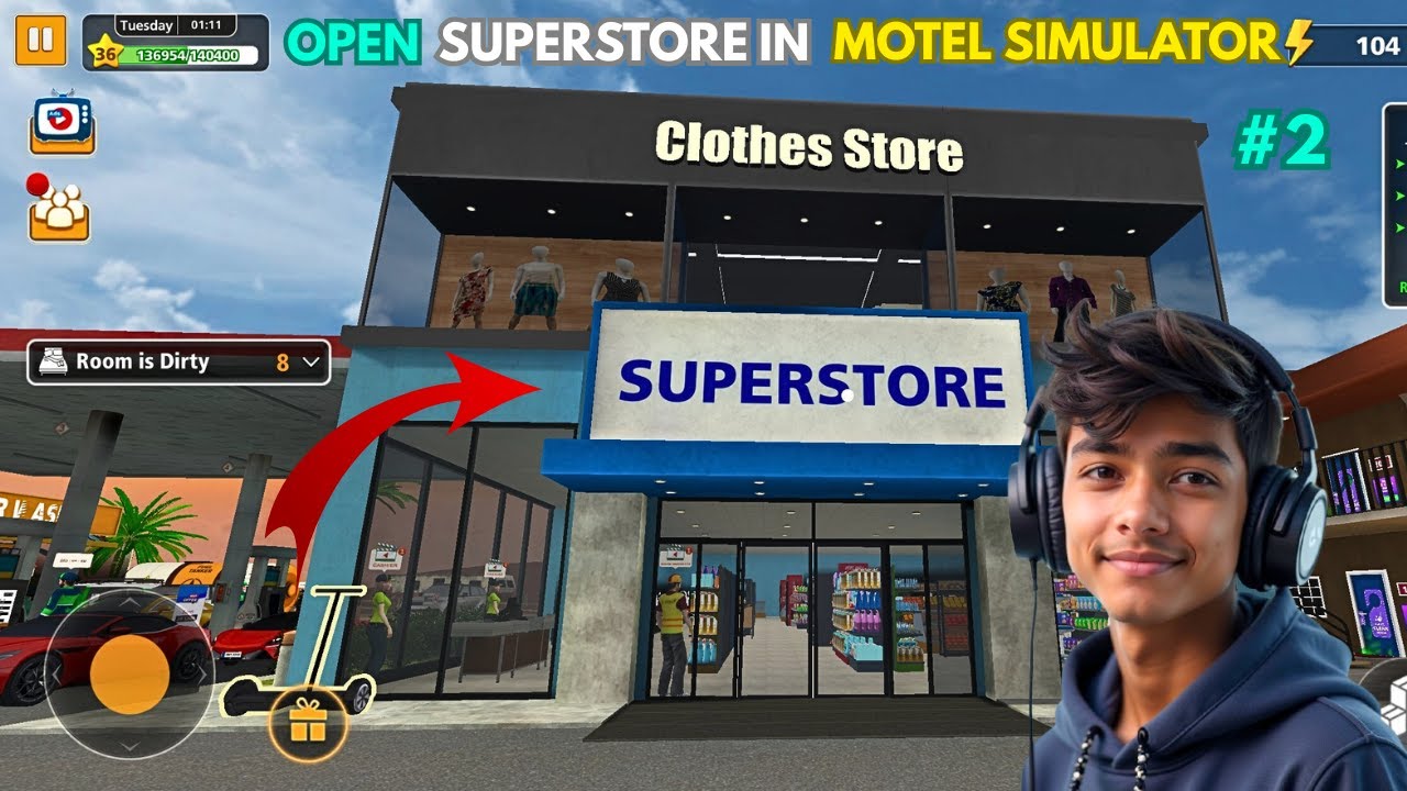 Finally Opened My Own Supermarket & Motel 🏪 | Supermarket Motel Simulator Gameplay | Part 2